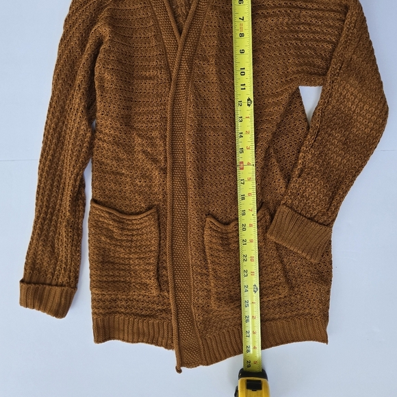 NWOT Pinque  Brown Cardigan Sweater- Size S - 58% Cotton - Picture 3 of 5